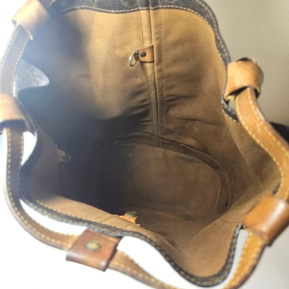 Louis Vuitton Monogram Canvas Bucket Backpack in Brown and Tan